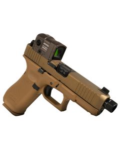 Glock PA455S204N45FDE G47 Gen5 MOS Compact Frame 45 ACP 17+1 4.49" Black GMB Barrel MOS Cut/Serrated Steel Slide Polymer Frame w/Picatinny Rail Ambidextrous