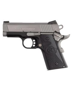 Colt Mfg O7800XETT Defender45 ACP 7+1 3" Carbon Steel Slide, Aluminum Frame w/Beavertail, G10 Grip