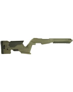 Archangel AAP1022OD Precision StockOD Green Synthetic Fixed with Adjustable Cheek Riser for Ruger 10/22