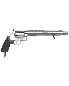 Smith &amp; Wesson 170262 Performance Center Model 460 XVR 460 S&amp;W Mag 5rd 10.50" with Rail Barrel Overall Stainless Stainless Steel with Black Polymer Grip Includes Muzzle Brake
