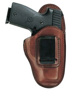 Bianchi 19221 100 ProfessionalIWB Size 01 Tan Leather Belt Clip Fits Ruger LCR/S&amp;W J Frame 2" Left Hand