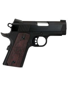 Colt Mfg O7802XE DefenderCompact Frame 9mm Luger 8+1 3" Black Steel Barrel, Blued Serrated Steel Slide, Matte Black Cerakote Aluminum Frame w/Beavertail, Black Cherry Tactical G10 Grip, Ambidextrous