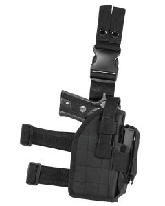 NcStar CVDLHOL2954B Drop LegLeg Black PVC Fabric Leg Fits Full Size Semi-Auto Fits Compact Semi-Auto Right Hand