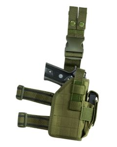NcStar CVDLHOL2954G Drop LegLeg Green PVC Fabric Leg Fits Full Size Semi-Auto Fits Compact Semi-Auto Right Hand