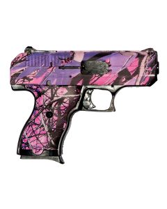 Hi-Point CF380PI CF380 ACP 8+1, 3.50" Black Steel Barrel, Hydro-Dipped Pink Camo Serrated Steel Slide, Hydro-Dipped Pink Camo Polymer Frame &amp; Grip