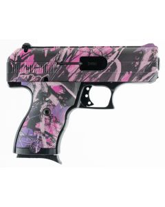 Hi-Point 916PI C99mm Luger 8+1, 3.50" Black Steel Barrel, Hydro-Dipped Pink Camo Serrated Steel Slide, Hydro-Dipped Pink Camo Polymer Frame &amp; Grip