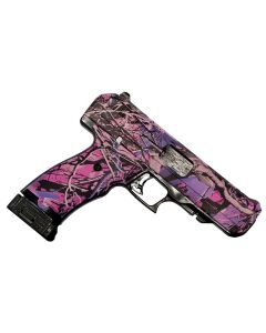 Hi-Point 34510PI JHP45 ACP 9+1 4.50" Black Steel Barrel, Hydro-Dipped Pink Camo Serrated Steel Slide, Polymer &amp; Grip