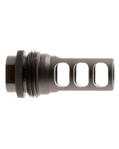 SilencerCo AC1733 ASR Muzzle Brake Black Steel with 5/8"-24 tpi Threads for 458 Cal