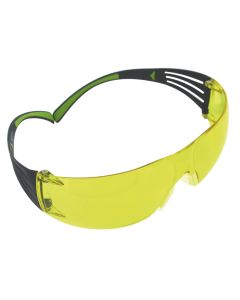 Peltor SF400PA8 Sport SecureFit 400 Adult Wraparound Amber Lens Polycarbonate Black Frame
