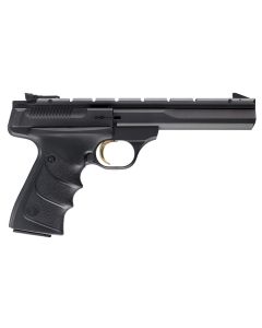 Browning 051421490 Buck Mark Contour *CA Compliant 22 LR 10+1 5.50" Black Contoured Barrel, Matte Blued Aluminum Frame &amp; Receiver w/Rail, Black Overmolded Grip, Right Hand