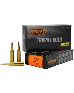 HSM 24387VLD Trophy Gold Extended Range 243 Win 87 gr Berger Hybrid Tactical Open Tip Match 20 Per Box/ 25 Case