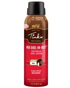 Tinks W5310 #69 Hot Shot Deer Attractant Doe In Estrus Scent 3 oz Aerosol