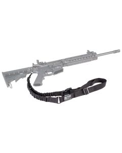 M&amp;P Accessories 110030 Single Point Sling Kit Black Nylon w/ Adjustable Bungee Design for AR Platform