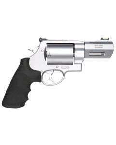 Smith &amp; Wesson 11623 Model 500 Performance Center500 S&amp;W Mag Stainless Steel 3.50" Barrel, 5rd Unfluted Cylinder &amp; X Frame, Trigger Overtravel Stop, HiViz Fiber Optic Front Sight