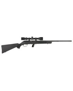 Savage Arms 45100 64 FVXP Full Size 22 LR 10+1 21" Matte Black Heavy Barrel, Matte Black Drilled &amp; Tapped Carbon Steel Receiver, Matte Black Fixed Synthetic Stock, 3-9x40mm Duplex Scope, Right Hand