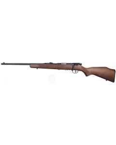 Savage Arms 95700 93 G Full Size 22 WMR 5+1 21" Matte Black Sporter Barrel, Matte Black Drilled &amp; Tapped Carbon Steel Receiver, Satin Hardwood Fixed Stock, Left Hand