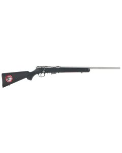 Savage Arms 96703 93R17 FVSS Full Size 17 HMR 5+1 21" Matte Heavy Button Rifled Barrel, Matte Drilled &amp; Tapped Stainless Steel Receiver, Matte Black Fixed Synthetic Stock, Right Hand