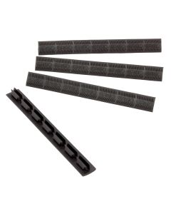Ergo 4332BK WedgeLok Slot CoverBlack Rubber, 4 Slot Low Profile w/Aggressive Texture 4 Per Pack