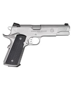 Springfield Armory PC9107LCA18 1911 TRP *CA Compliant 45 ACP 7+1, 5" Match Grade Steel Steel Barrel, Serrated Slide &amp; Frame w/Beavertail, Black G10 Grip