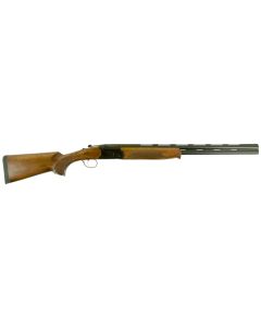 Stevens 22154 555 Compact 20 Gauge 3" 2rd 24" Black Semi-Gloss Over/Under Vent Rib Barrel, Oiled Turkish Walnut Stock Ambidextrous Hand