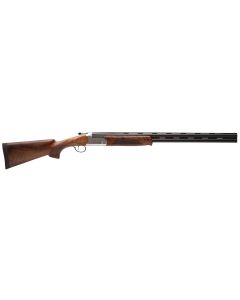 Stevens 22594 555 E 28 Gauge 2.75" 26" Over/Under Vent Rib Barrel, Silver Engraved Receiver, Oiled Turkish Walnut Stock, Includes Five Chokes, Ambidextrous Hand