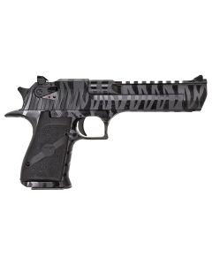 Magnum Research DE50BTS Desert Eagle Mark XIX 50 AE 6" 7+1 Black Carbon Steel with Tiger Stripes Frame &amp; Slide Black Polymer Grip