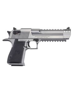 Magnum Research DE44SRMB Desert Eagle Mark XIX 44 Rem Mag 6" with Muzzle Brake 7+1 Overall Stainless Steel Black Polymer Grip