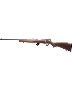 Savage Arms 50701 Mark II GL Full Size 22 LR 10+1 21" Matte Black Sporter Barrel, Matte Black Drilled &amp; Tapped Carbon Steel Receiver, Satin Brown Fixed Wood Stock, Left Hand