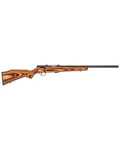 Savage Arms 25700 Mark II BV Full Size 22 LR 5+1 21" Matte Black Heavy Button Rifled Barrel, Matte Black Drilled &amp; Tapped Carbon Steel Receiver, Satin Brown Fixed Laminate Stock, Right Hand