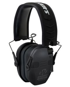 Walker's GWPRSEQMBT Razor Slim Electronic Muff 23 dB Over the Head Black Polymer