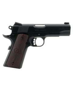 Colt Mfg O4940XE Commander Combat 45 ACP 8+1 4.25" Black Steel Barrel, Blued Serrated Slide &amp; Carbon Steel Frame w/Beavertail, Black Cherry Checkered G10 Grips, Ambidextrous
