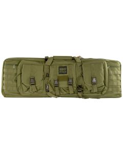 Bulldog BDT4037G BDT Tactical Single Green Nylon, 3 Accessory Pockets, Deluxe Padded Backstraps, Lockable Zippers &amp; Padded