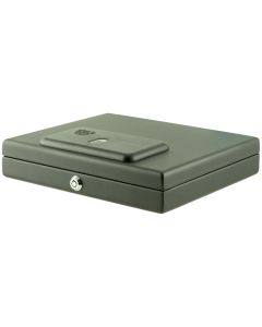 Bulldog BD4055B Magnum Top Load Vault Fingerprint ID Entry Black Powder Coat Steel Holds 1 Handgun 11.50" x 9.75" x 2.50"