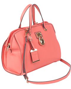 Bulldog BDP026 Satchel Purse w/Holster Coral Leather Most Sm Pistols &amp; Revolvers Ambidextrous Hand