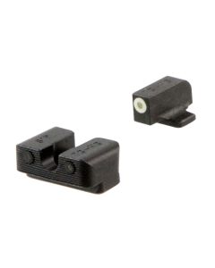 TruGlo TG231S2W Tritium ProBlack | Green Tritium White Outline Front Sight Green Tritium Rear Sight