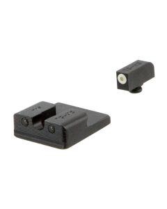 TruGlo TG231T2W Tritium ProBlack | Green Tritium White Outline Front Sight Green Tritium Rear Sight