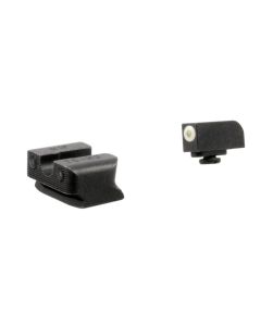 TruGlo TG231W1W Tritium ProBlack | Green Tritium White Outline Front Sight Green Tritium Rear Sight