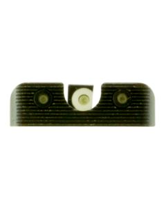 TruGlo TG231X1W Tritium ProBlack | Green Tritium White Outline Front Sight Green Tritium Rear Sight