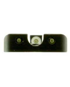 TruGlo TG231MP1W Tritium ProBlack | Green Tritium White Outline Front Sight Green Tritium Rear Sight