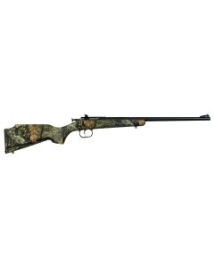Crickett KSA2163 Youth22 LR 1rd 16.12" Blued Barrel &amp; Receiver, Fixed Front/Adjustable Rear Peep Sight, Hydro Dipped Mossy Oak Break-Up Synthetic Stock w/11.5" LOP, Rebounding Firing Pin Safety