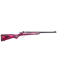 Crickett KSA2226 Youth22 LR 1rd 16.12" Stainless Steel Barrel, Fixed Front/Adjustable Rear Peep Sights, Pink/Black Laminate Stock w/11.5" LOP, Rebounding Firing Pin Safety