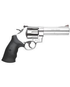 Smith &amp; Wesson 163636 Model 629 Classic 44 Rem Mag or 44 S&amp;W Spl Stainless Steel 5" Barrel &amp; 6rd Cylinder, Satin Stainless Steel N-Frame, Red Ramp Front/White Outline Rear Sights