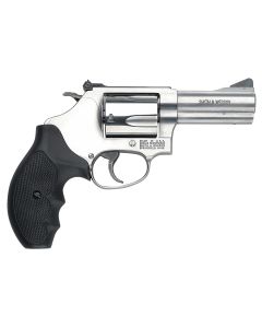 Smith &amp; Wesson 162430 Model 60357 Mag or 38 S&amp;W Spl +P 5 Shot 3" Stainless Steel Barrel/Cylinder, Satin Stainless Steel J-Frame, Exposed Hammer, Polymer Grip