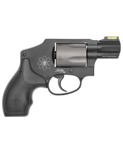 Smith &amp; Wesson 163062 Model 340 Personal Defense 357 Mag Or 38 S&amp;W Spl +P 1.88" Black Stainless Steel Barrel, 5rd Titanium Cylinder , Black Scandium Alloy J-Frame , HiViz Fiber Optic Green Front Sight