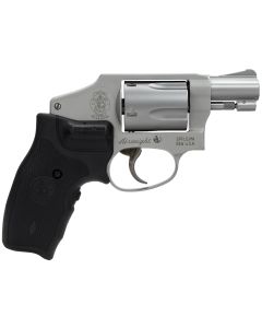 Smith &amp; Wesson 163811 Model 642 Airweight 38 Special + P 5 Shot 1.88" Stainless Steel Barrel/Cylinder, Matte Silver Aluminum Alloy J-Frame, Includes Crimson Trace LG-305 Lasergrip