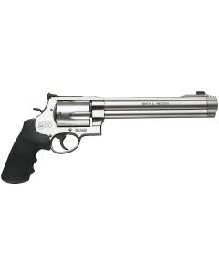 Smith &amp; Wesson 163500 Model 500500 S&amp;W Mag Stainless Steel 8.38" Barrel &amp; 5rd Cylinder, SatinStainless Steel X-Frame, Fixed Compensator, Internal Lock