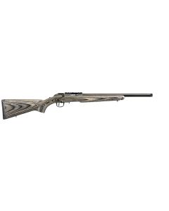 Ruger 8350 American Rimfire Target Full Size 17 HMR 9+1 18" Satin Blued Threaded Bull Barrel, Satin Blued Steel Drilled &amp; Tapped Receiver, Black Laminate Fixed Stock, Right Hand