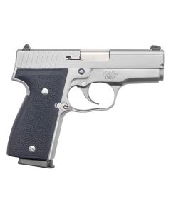 Kahr Arms K9093A K99mm Luger 7+1/8+1 3.47" Stainless Polygonal Rifled Barrel, Matte Serrated Stainless Steel Slide, Matte Stainless Steel Frame, Black Textured Wraparound Polymer Grip, Right Hand