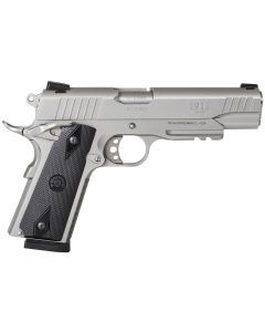 Taurus 1191109SS1 191145 ACP 8+1 5" Barrel, Overall Matte Stainless Steel Finish, Picatinny Rail/Beavertail Frame, Serrated Slide &amp; Checkered Polymer Grip Includes 2 Mags