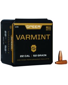 Speer 1035 Varmint22Cal 52gr Hollow Point 100 Per Box/5 Case